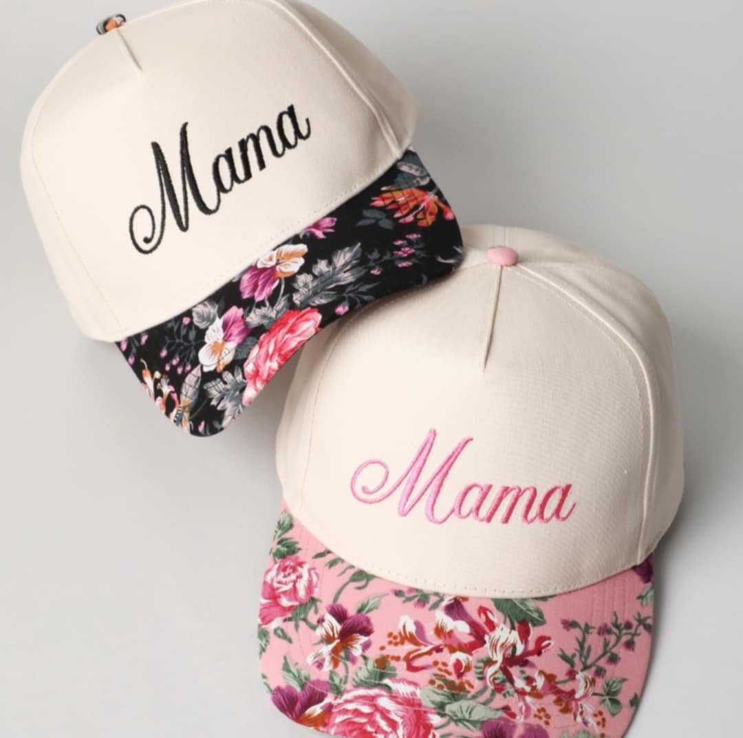 Floral mama hat