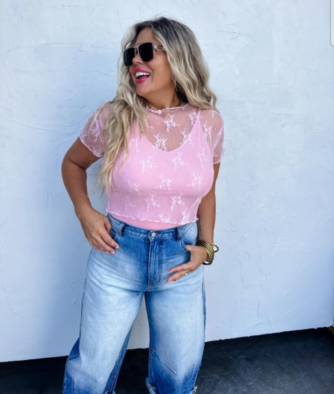 Spring lace top